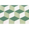 Zementfliesen-Hexagon grün-weiß_5